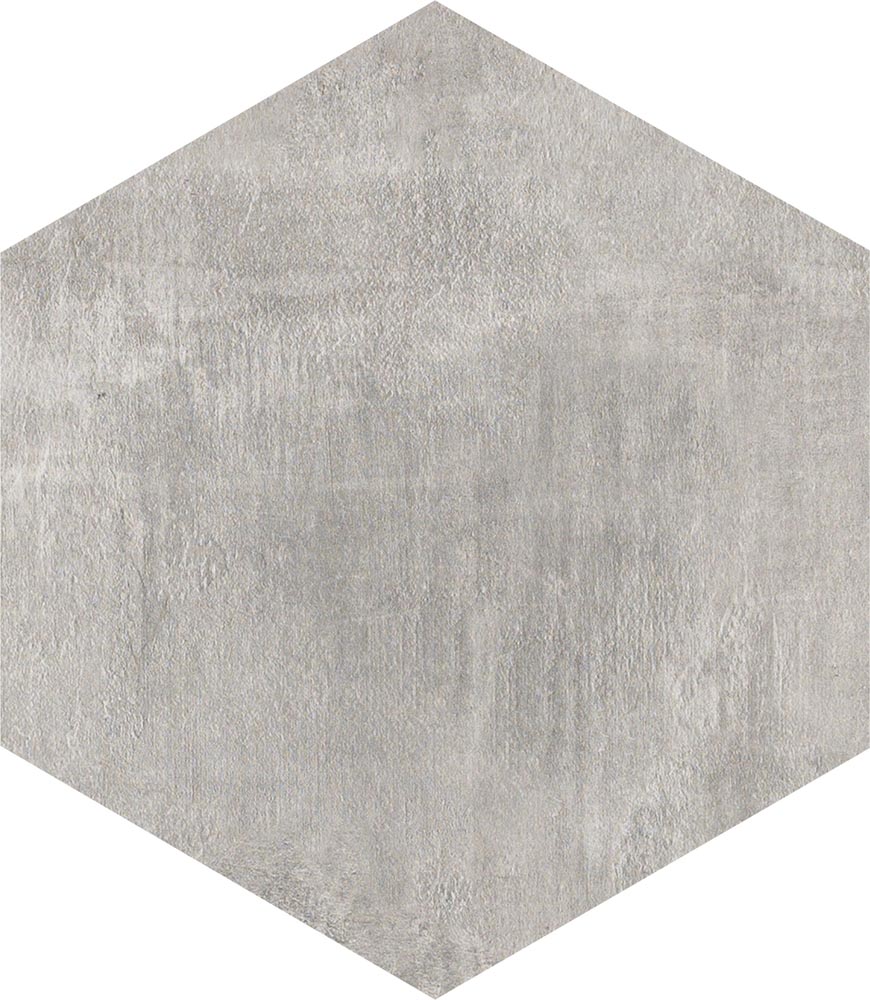 8 X 8 Icon Dove Grey hexagon porcelain tile 